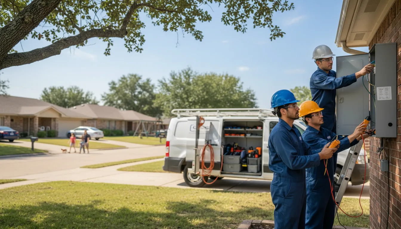 Certified electrician providing emergency electrical services in Lewis, IA